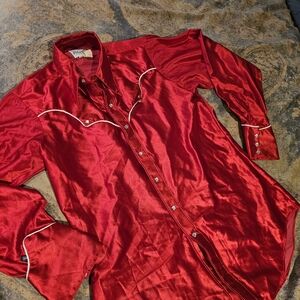 Satin Cowboy Shirt Medium